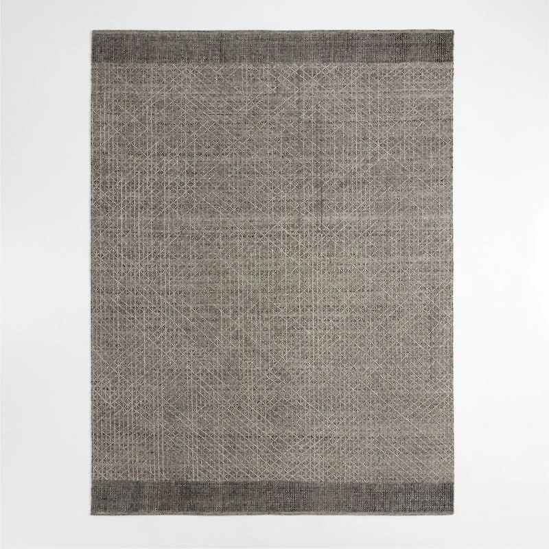 Chamonix Performance Wool-Blend Handwoven Brown Area Rug 8'x10'