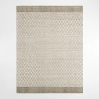 Chamonix Performance Wool-Blend Handwoven Light Brown Area Rug 6'x9'