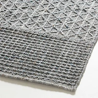 Chamonix Performance Wool-Blend Handwoven Teal Blue Area Rug 8'x10'