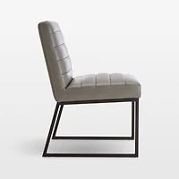 Channel Leather Dining Chair