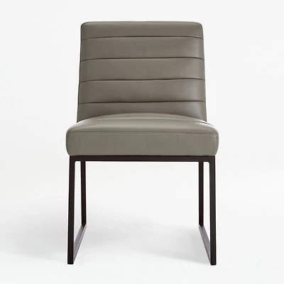 Channel Leather Dining Chair