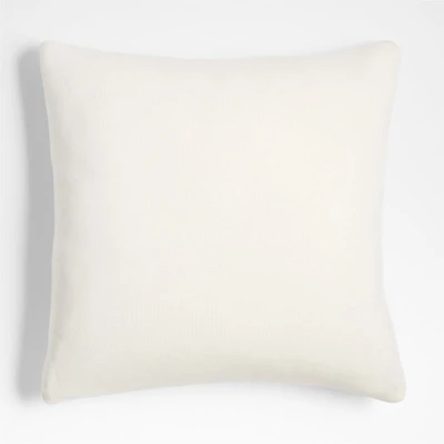 Chantilly Pampas Ivory Knit 23"x23" Throw Pillow Cover