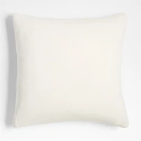 Chantilly Pampas Ivory Knit 23"x23" Throw Pillow Cover