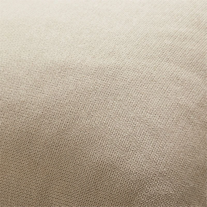 Chantilly Warm Sand Beige Knit 23"x23" Throw Pillow Cover