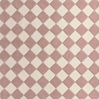 Checkerboard Purple Wool Kids Area Rug 8'x10'