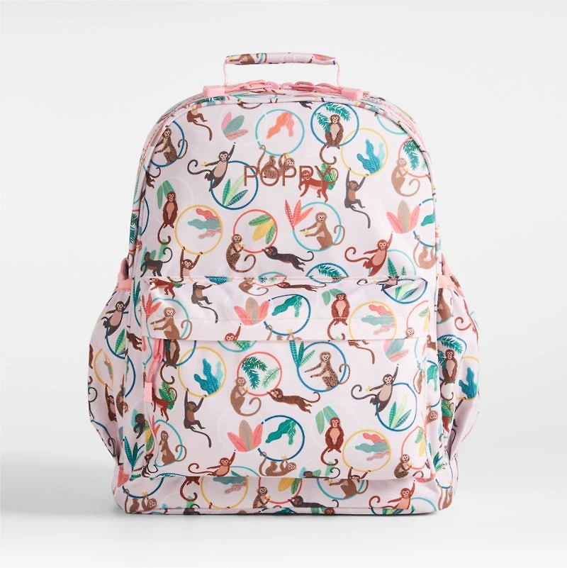 Cheeky Monkey Large Kids Backpack with Side Pockets