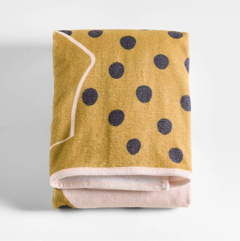 Cheetah Printed Organic Cotton Kid Beach Towel