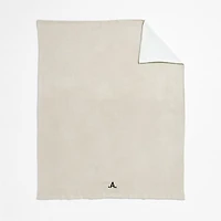 Reversible Stone Tan Chenille Kids Blanket