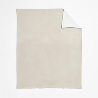 Reversible Stone Tan Chenille Kids Blanket