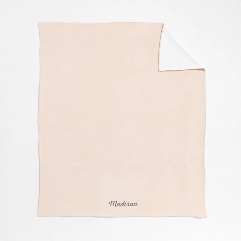 Reversible Pink Tint Chenille Kids Blanket