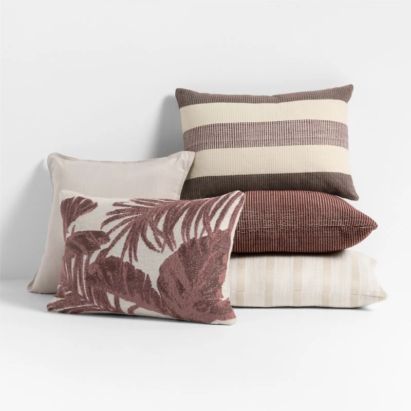 Chestnut Red 20"x20" Soft Textured Indoor/Outdoor Throw Pillow