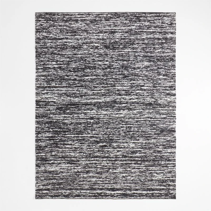 Chicago Performance Flatweave Handwoven Charcoal Grey Area Rug 8'x10'