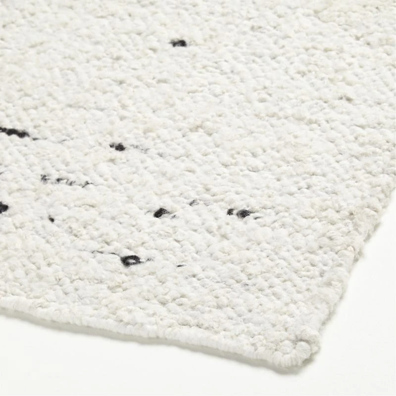 Chicago Performance Flatweave Handwoven White Area Rug 6'x9'