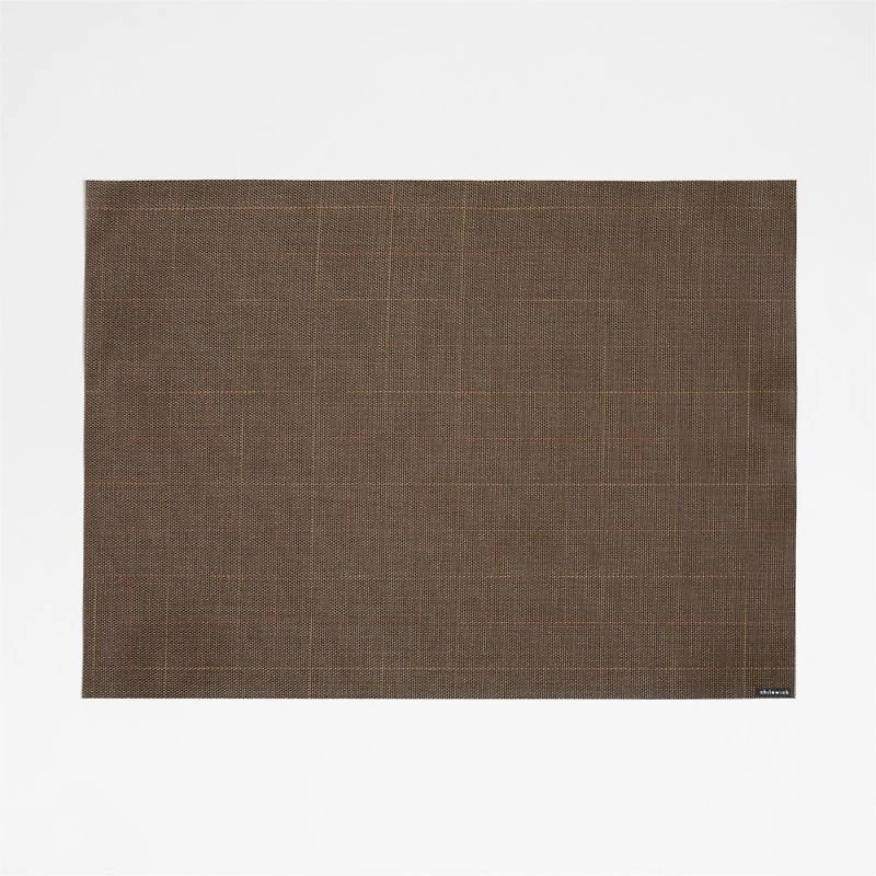Chilewich ® Chase Rectangle Deep Brown Placemat