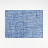 Chilewich ® Rectangular Crepe Blue Easy-Clean Vinyl Placemat
