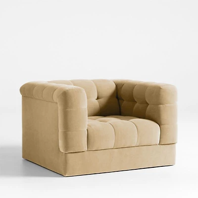 Chiltern Velvet Tufted Arm Chair
