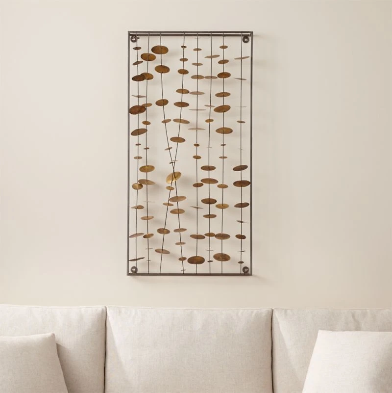 "Chimes" Metal Wall Art Sculpture 23.5"x46"