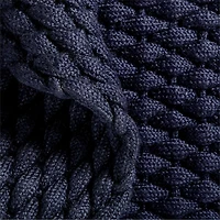 Chunky Weave Performance Navy Blue Indoor/Outdoor Doormat 18"x30"