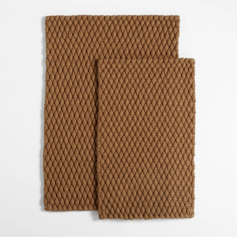 Chunky Woven Brulee Brown Indoor/Outdoor Doormat 18"x30"