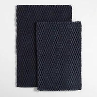 Chunky Weave Performance Navy Blue Indoor/Outdoor Doormat 18"x30"