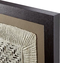 "Circulo de Papel" Framed Hand-Crafted Paper Wall Art 43"x43" by Julio Laja Chichicaxtle