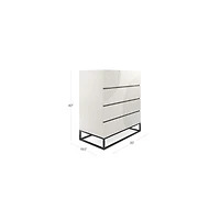 Circulus Black 4-Drawer Chest