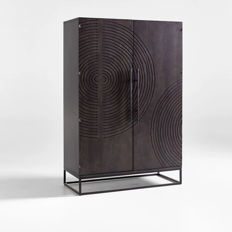 Circulus Black Storage Cabinet