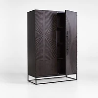 Circulus Black Storage Cabinet