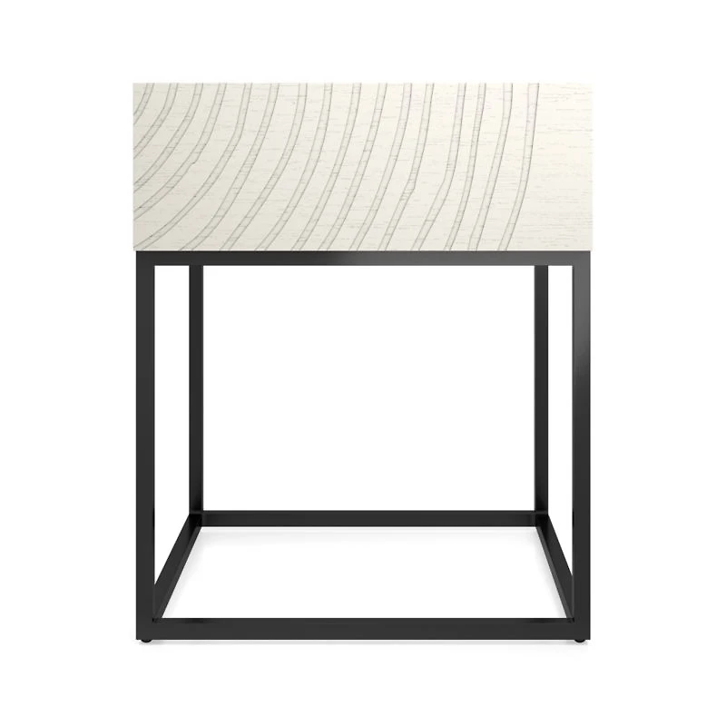 Circulus Dove White Wood Nightstand