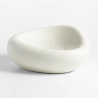 Cirro White Ceramic Centerpiece Bowl 16"
