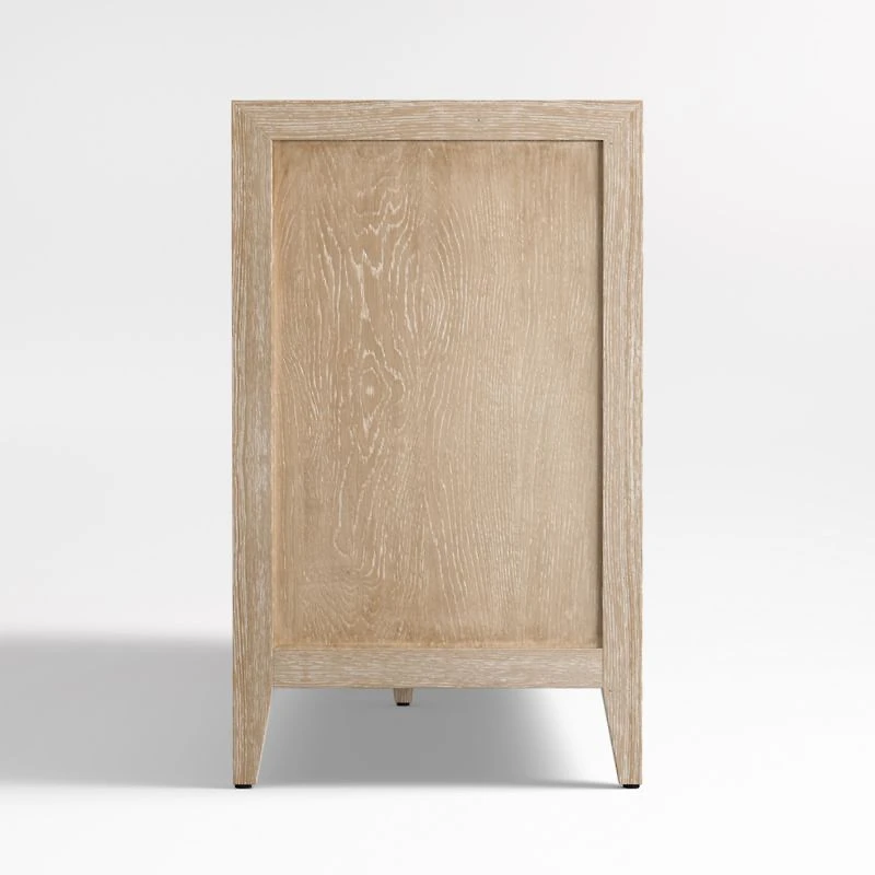 Clairemont 72" Natural Wood Storage Media Console