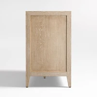 Clairemont 72" Natural Wood Storage Media Console
