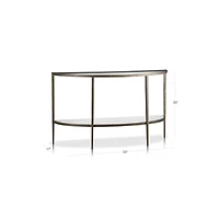 Clairemont Demilune Console Table