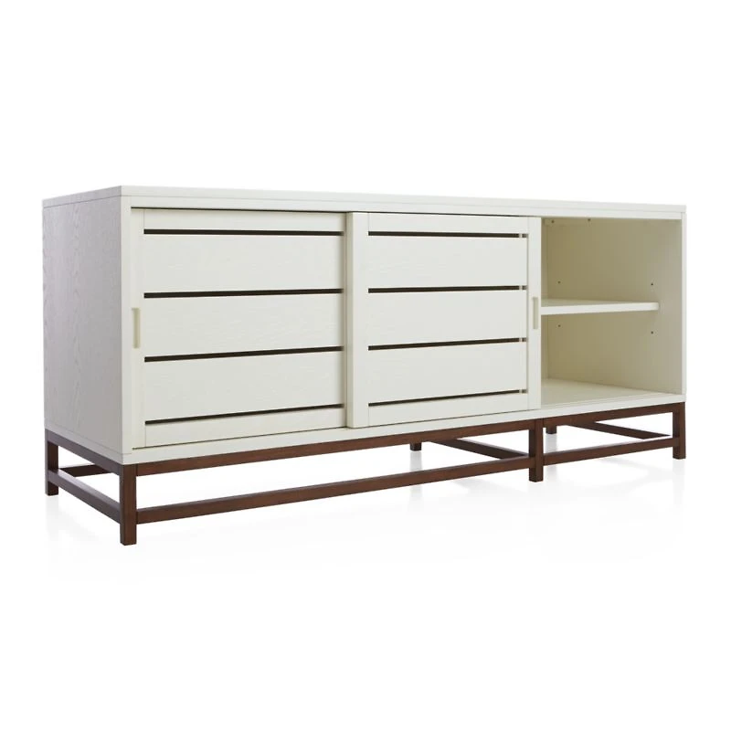 Clapboard 60" White Media Console