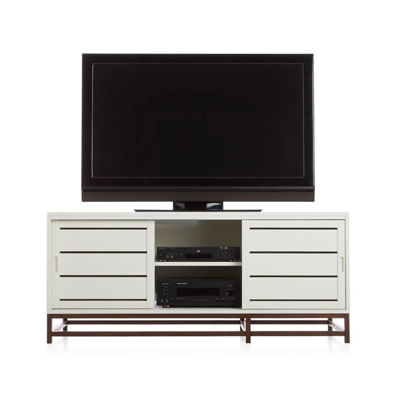 Clapboard 60" White Media Console