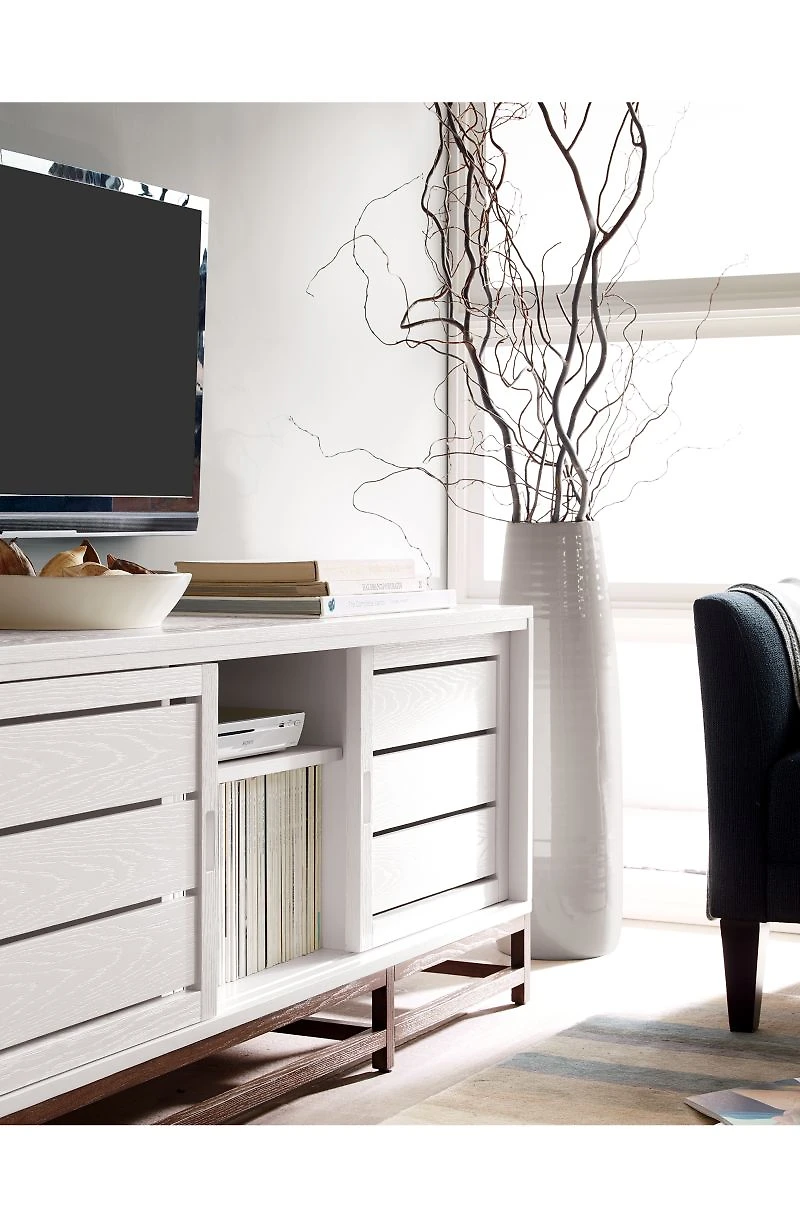 Clapboard 60" White Media Console
