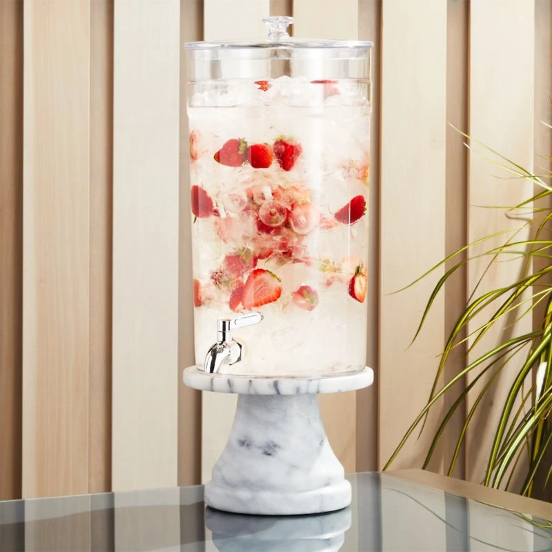 Claro 1.45-Gallon Acrylic Drink Dispenser with French Kitchen Stand