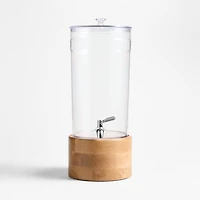 Claro 1.45-Gallon Drink Dispenser and Oak Madeira Stand Set