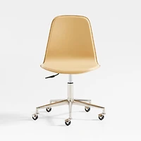 Class Act Flax Yellow and Silver Adjustable Kids Desk Chair