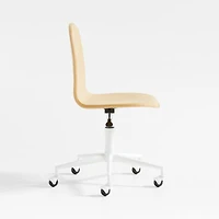 Class Act Flax Yellow and White Adjustable Kids Desk Chair