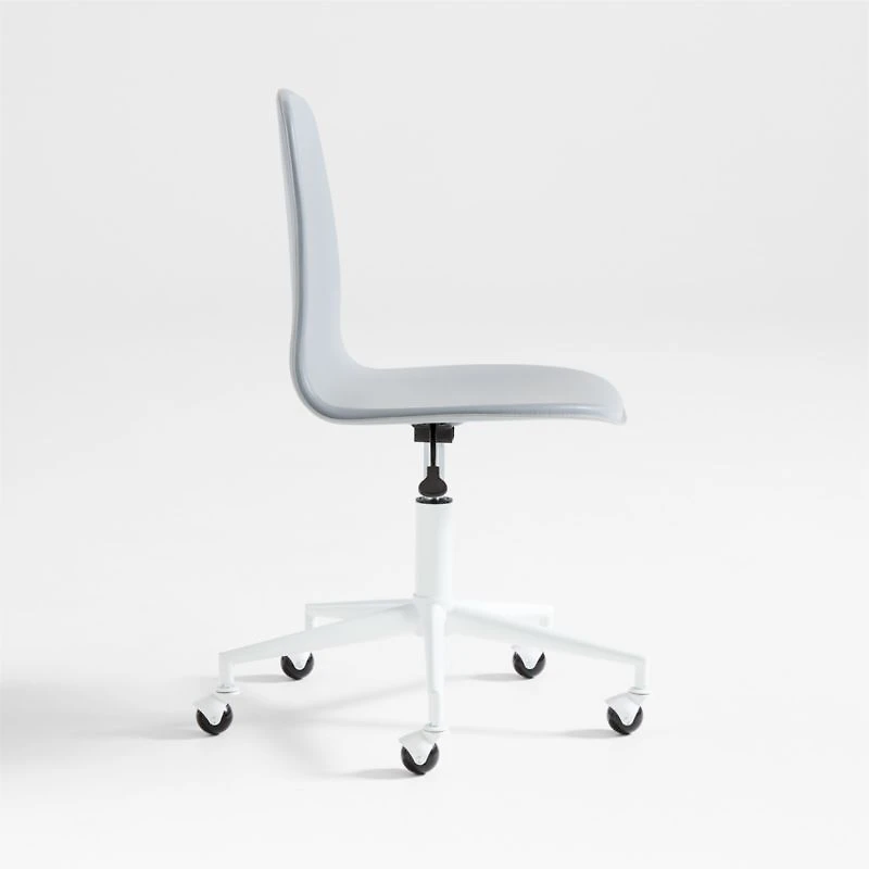 Class Act Light Grey & White Adjustable Kids Desk Chair