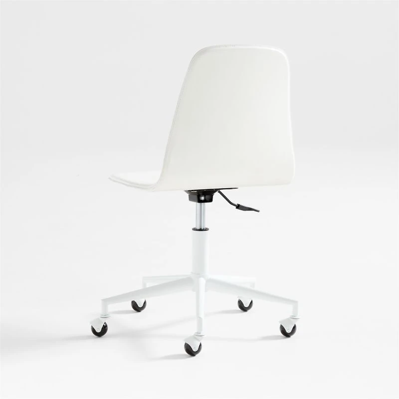 Class Act White Adjustable Kids Desk Chair