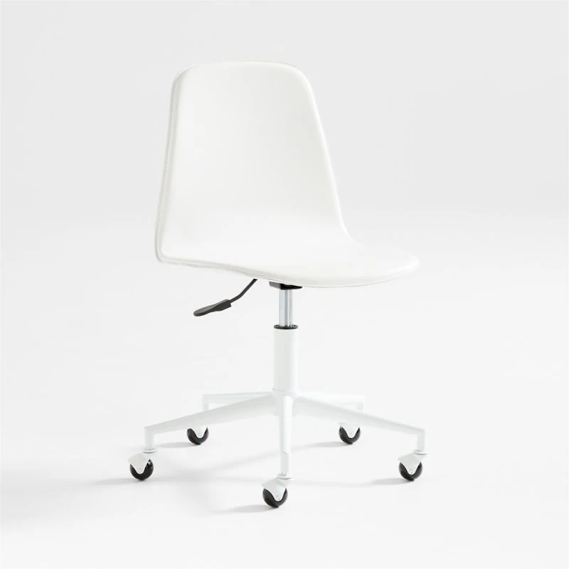 Class Act White Adjustable Kids Desk Chair