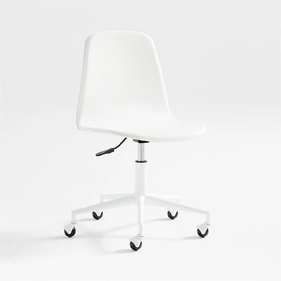 Class Act White Adjustable Kids Desk Chair
