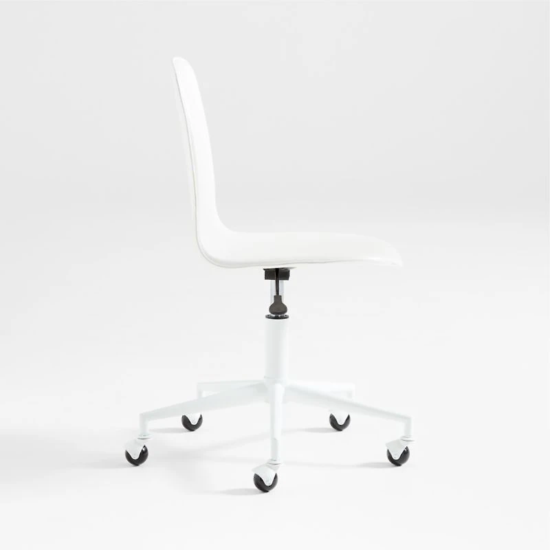 Class Act White Adjustable Kids Desk Chair