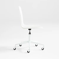 Class Act White Adjustable Kids Desk Chair