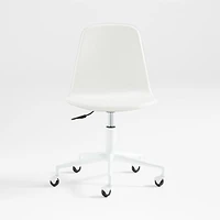Class Act White Adjustable Kids Desk Chair