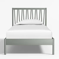 Classic Laurel Green Wood Kids Twin Bed
