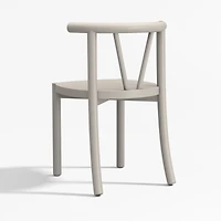 Classic Cozy Grey Wood Kids Play Chair