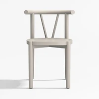 Classic Cozy Grey Wood Kids Play Chair